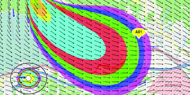 PlumeSIM-SMART virtual radiation chemical plume