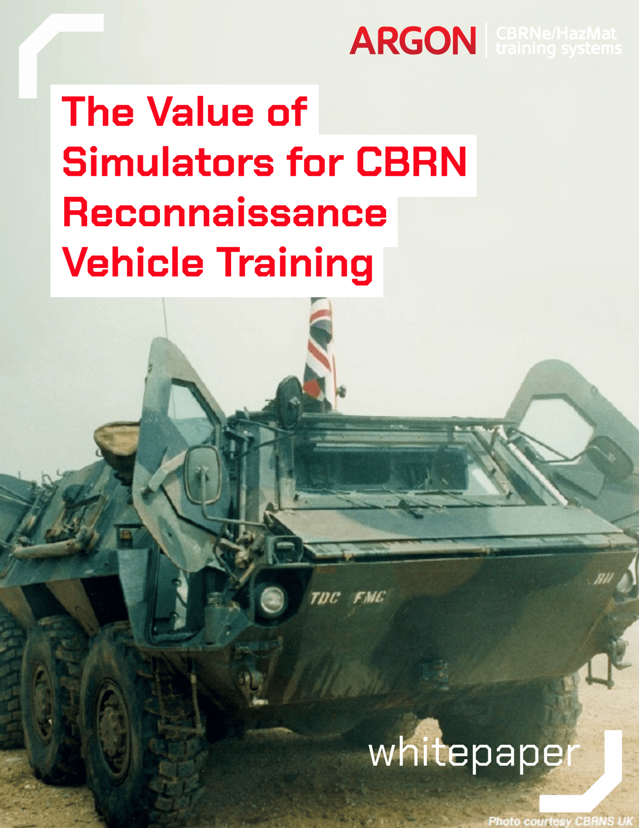 CBRN Recon Vehicle Training Whitepaper