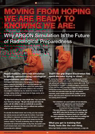 Mil Systems Tech- Radiological preparedness