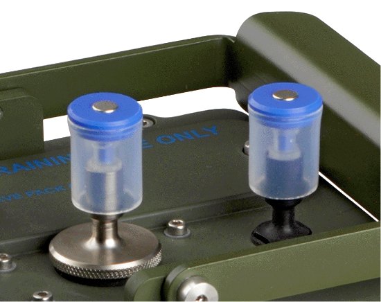 GID 3 and ACADA chemical hazard simulator rain caps
