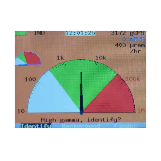 RIIDEye-SIM-NaI-P Radiation Hazard Detection Simulator screenshot
