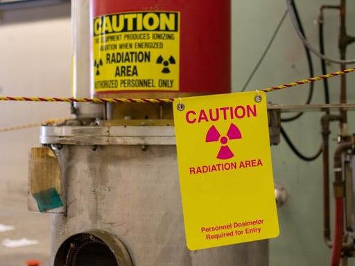 Radiation warning signs
