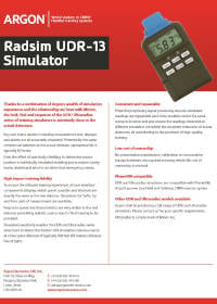 UDR 13 Product Sheet