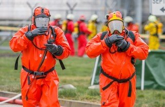 cbrne event orange suits