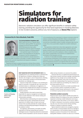 sims for rad training editorial
