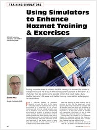 Using simulators to enhance HazMat training exercises