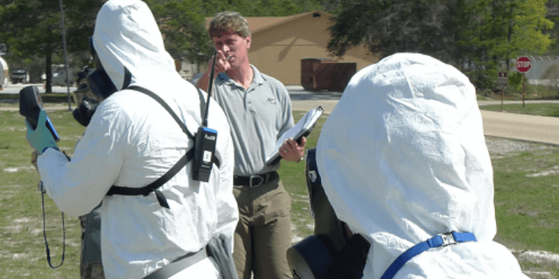 What are the core requirements of wide area CBRNe training?