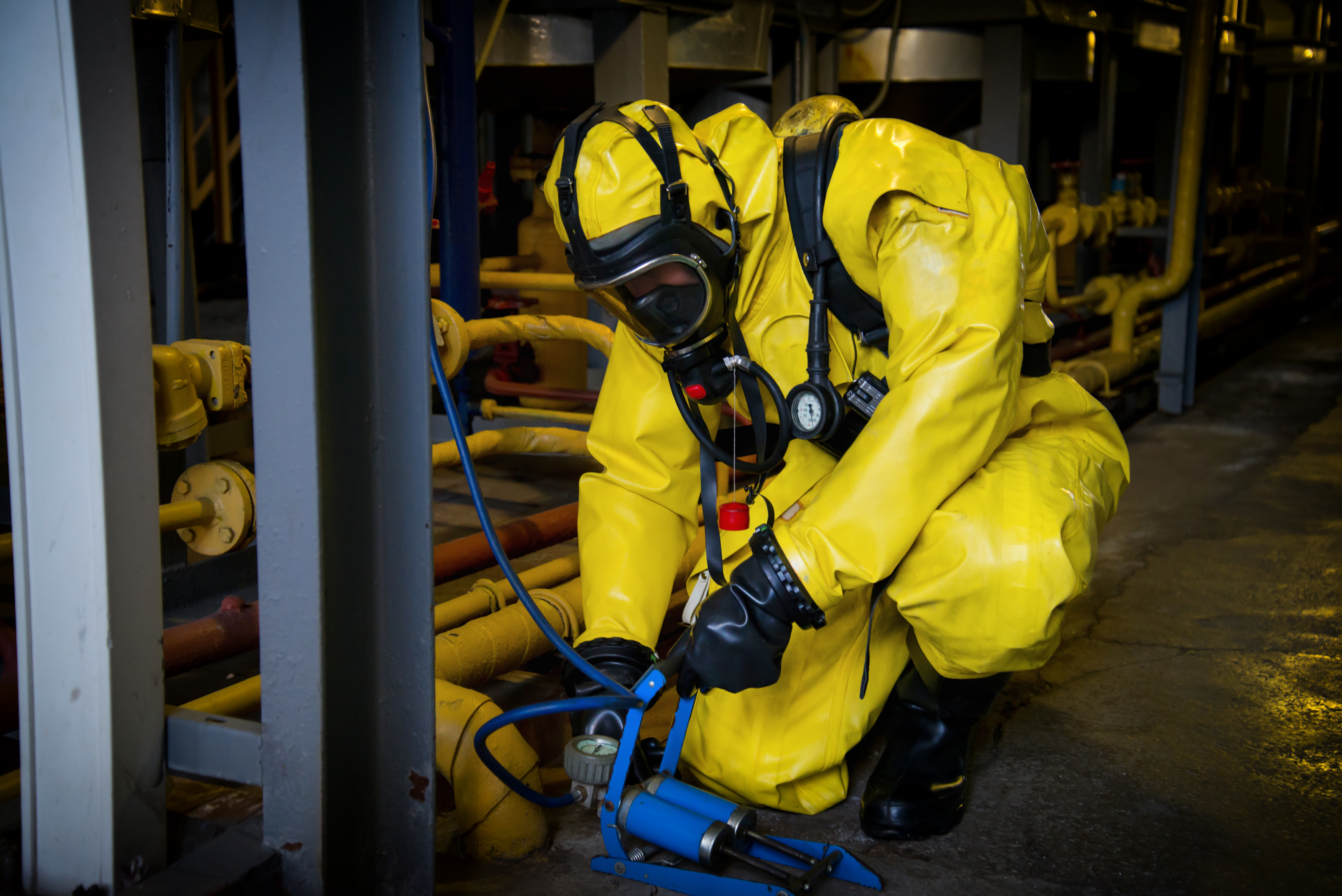 How can a wide-area instrumented system boost radiation hazard training?